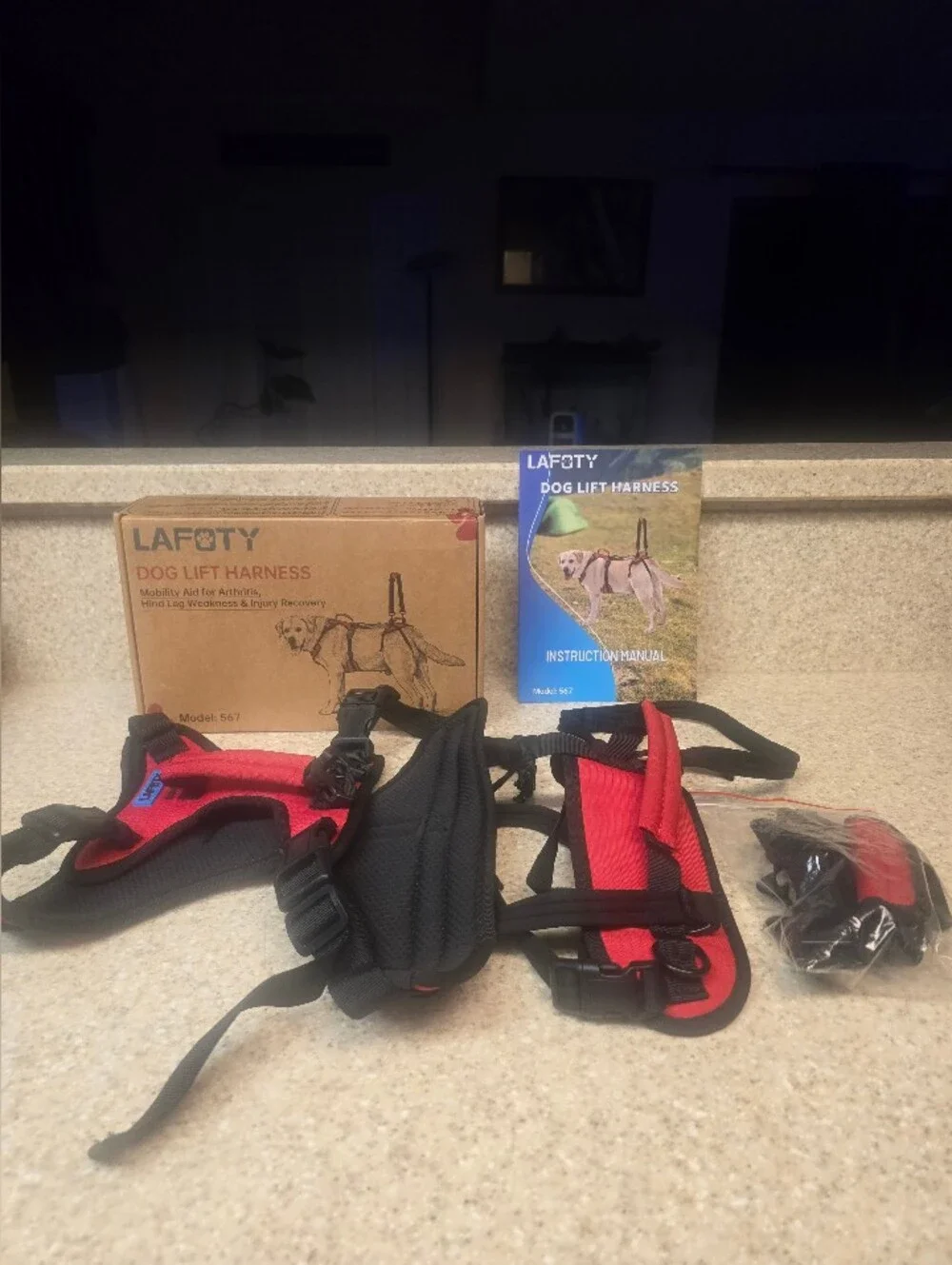 Dog Lift Harness for Extra Large Dogs, Heavy Dog Lifting Support Harness Size:XL